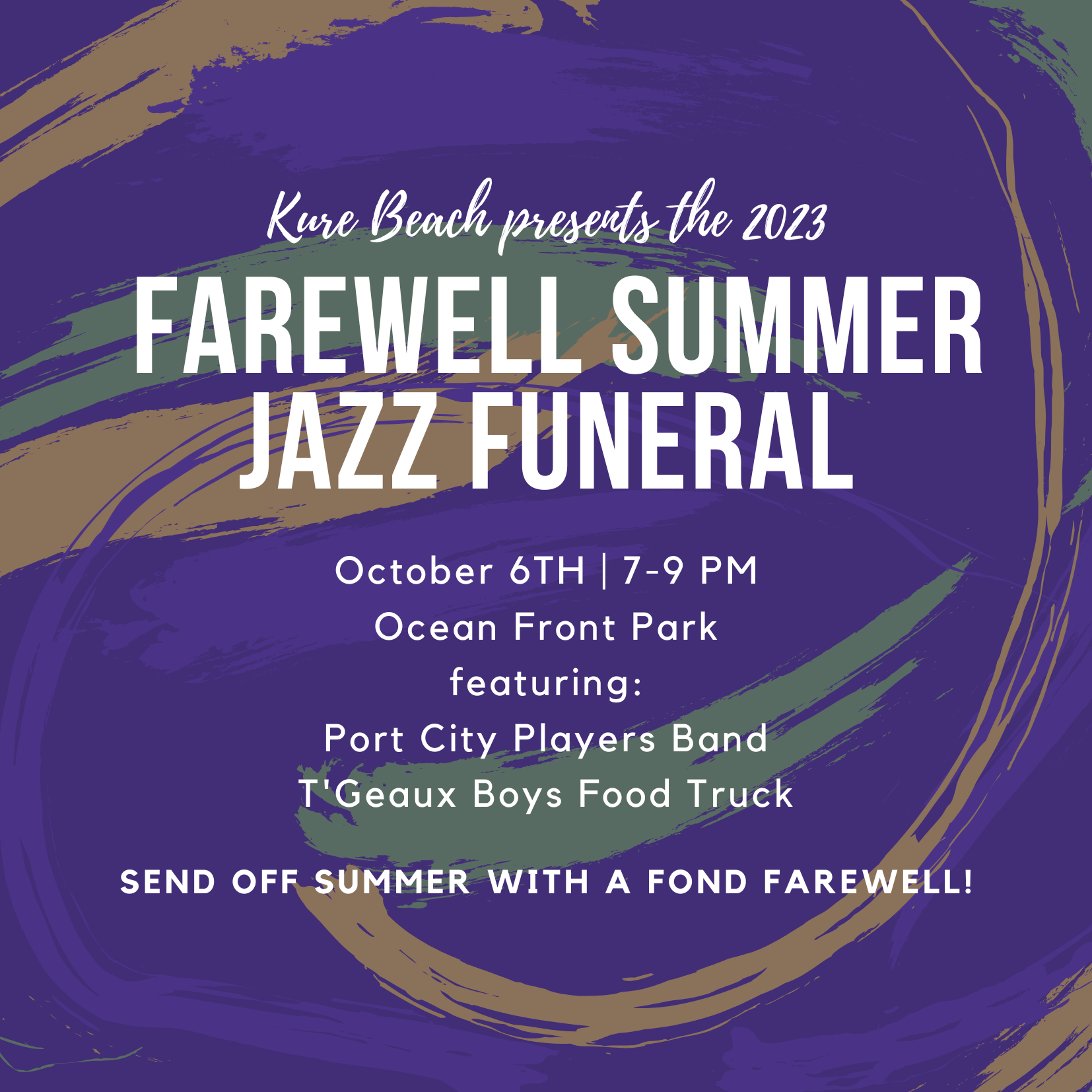 Farewell Summer Jazz Funeral Flyer