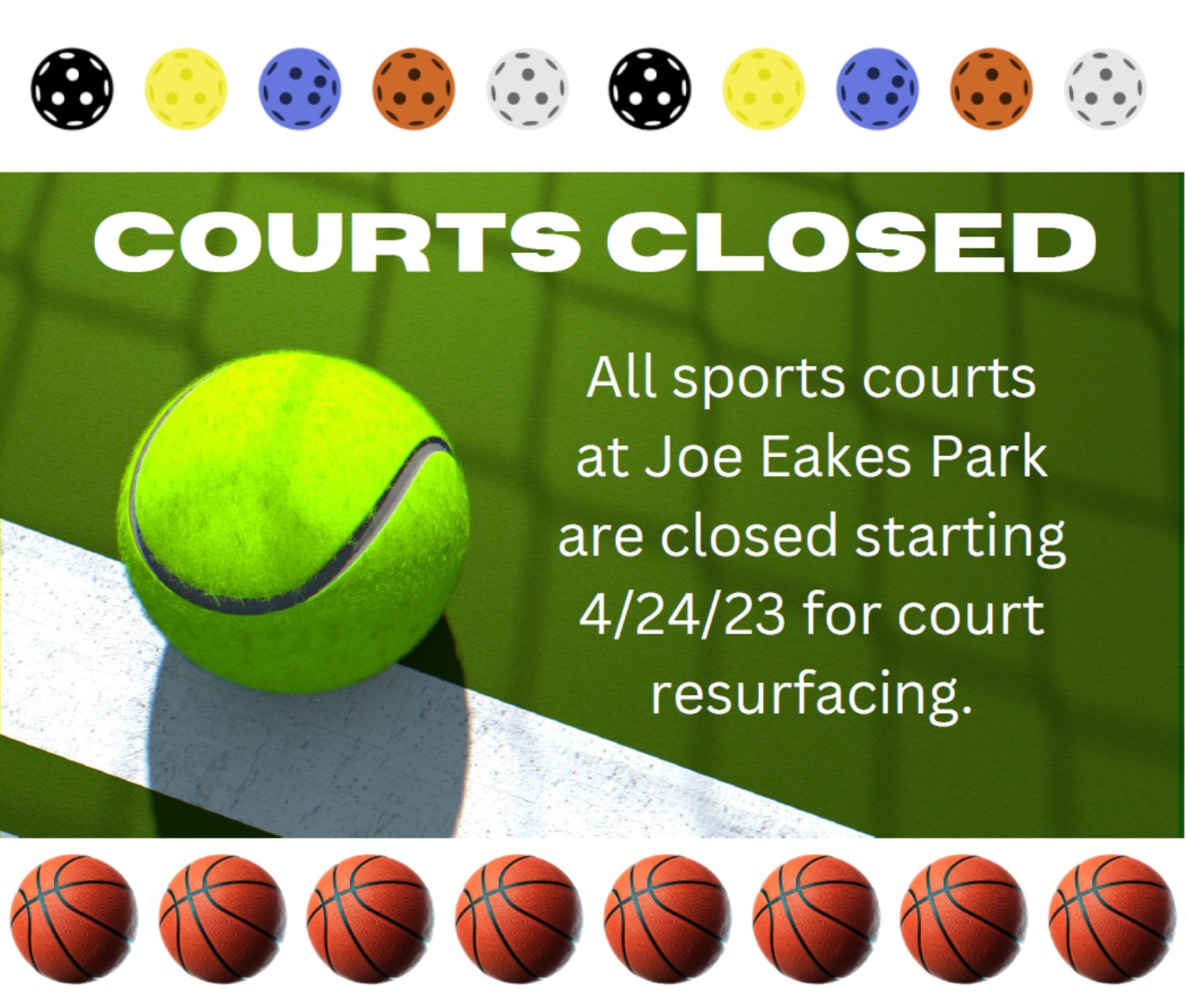 Courts Closed