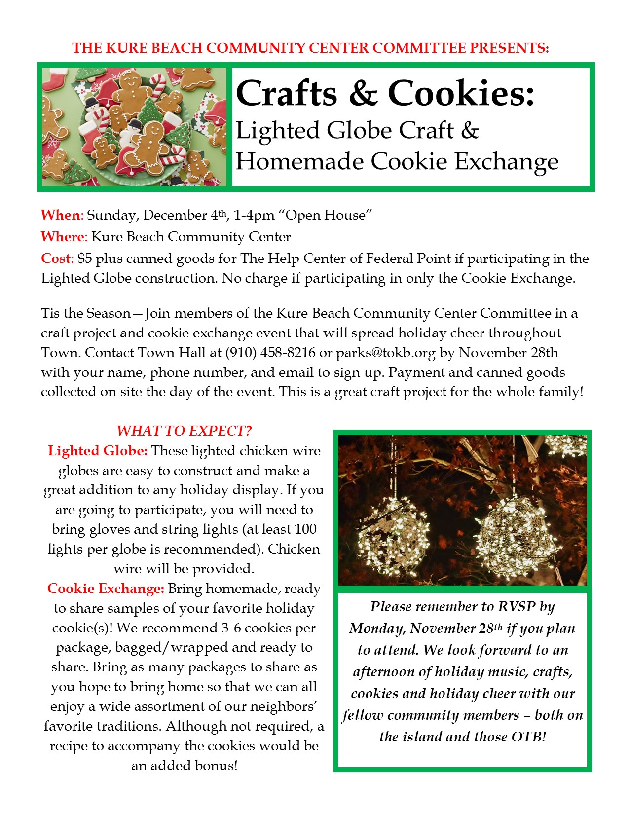 Crafts & Cookies Flyer