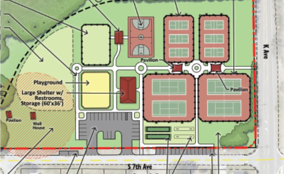 Joe Eakes Park Preliminary Site Plan - Zoom