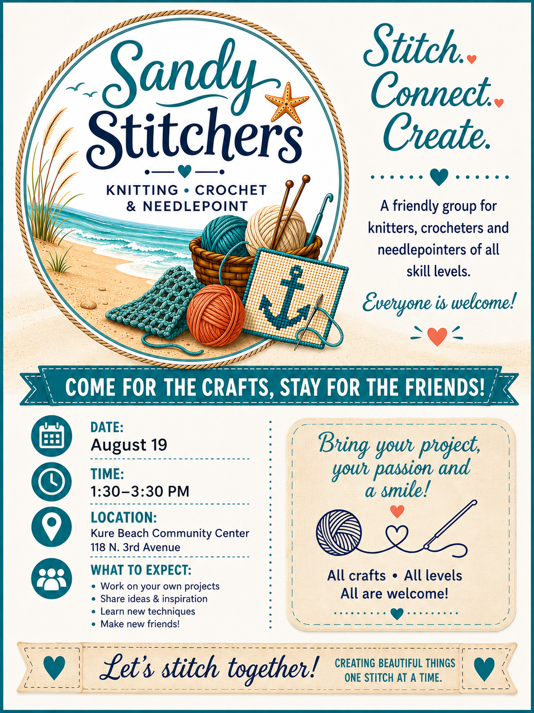 Sandy Stitchers program details