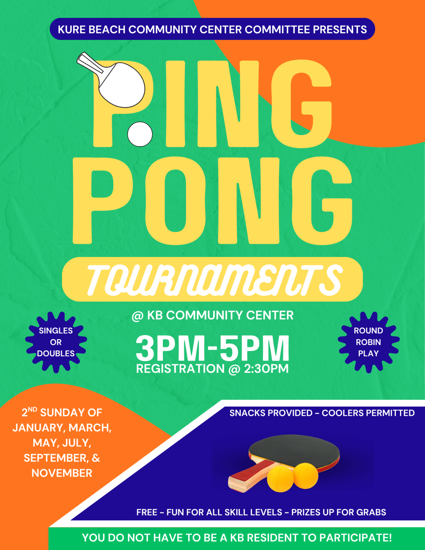 Ping Pong Tournament details