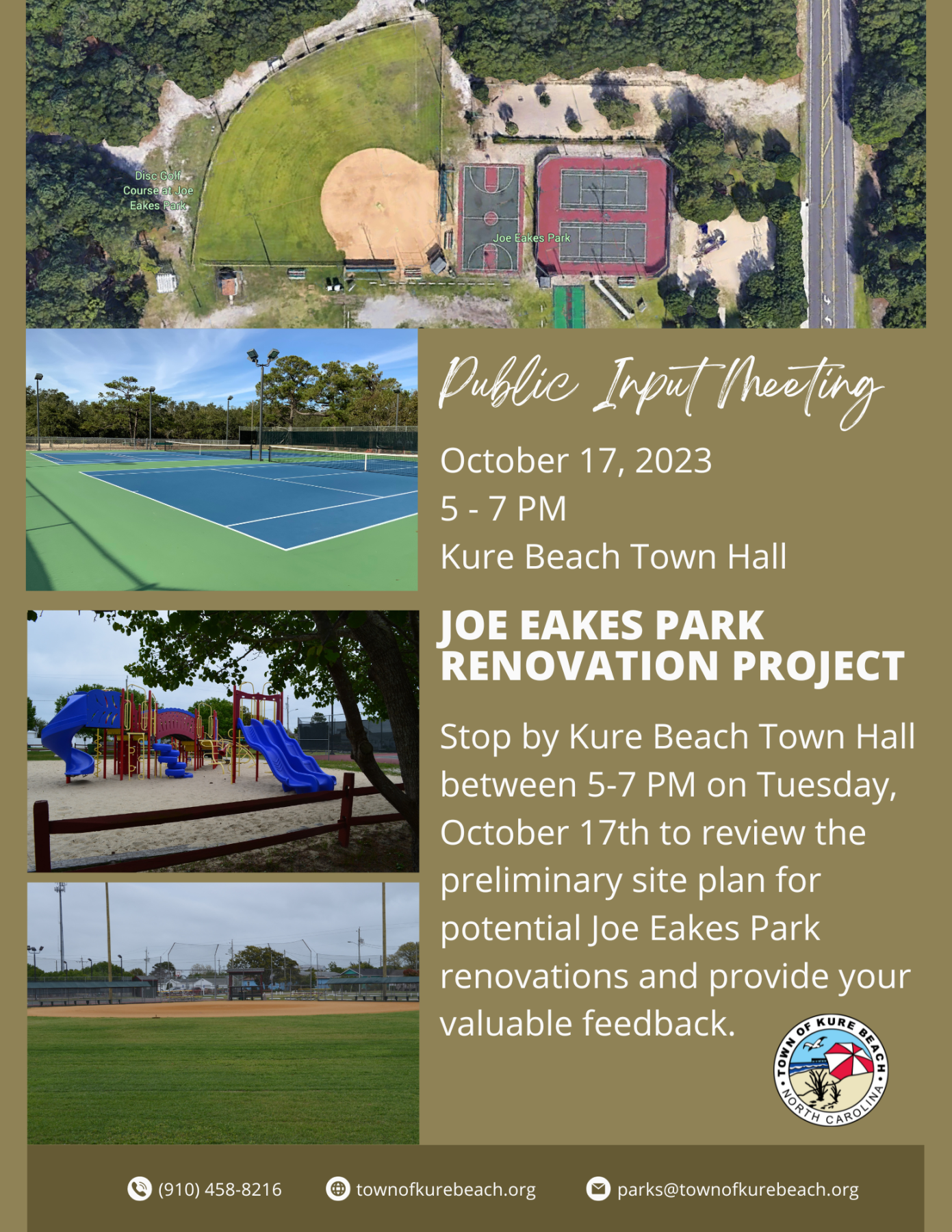 Joe Eakes Park Public Meeting Info